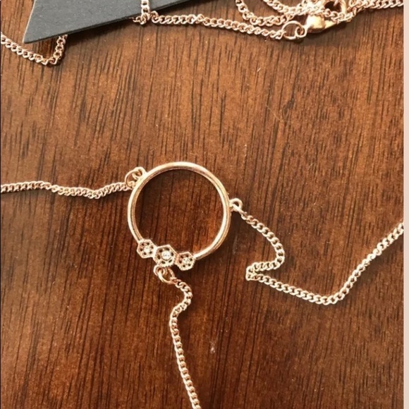 NWT LUV AJ FULL BLOOM LARIAT ROSE GOLD NECKLACE - Picture 7 of 7